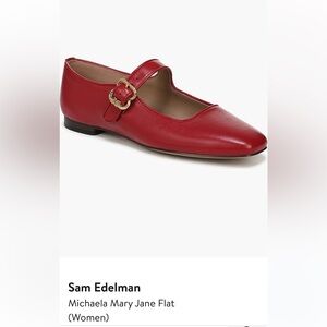 Sam Edelman Michaela Red Mary Jane Flats